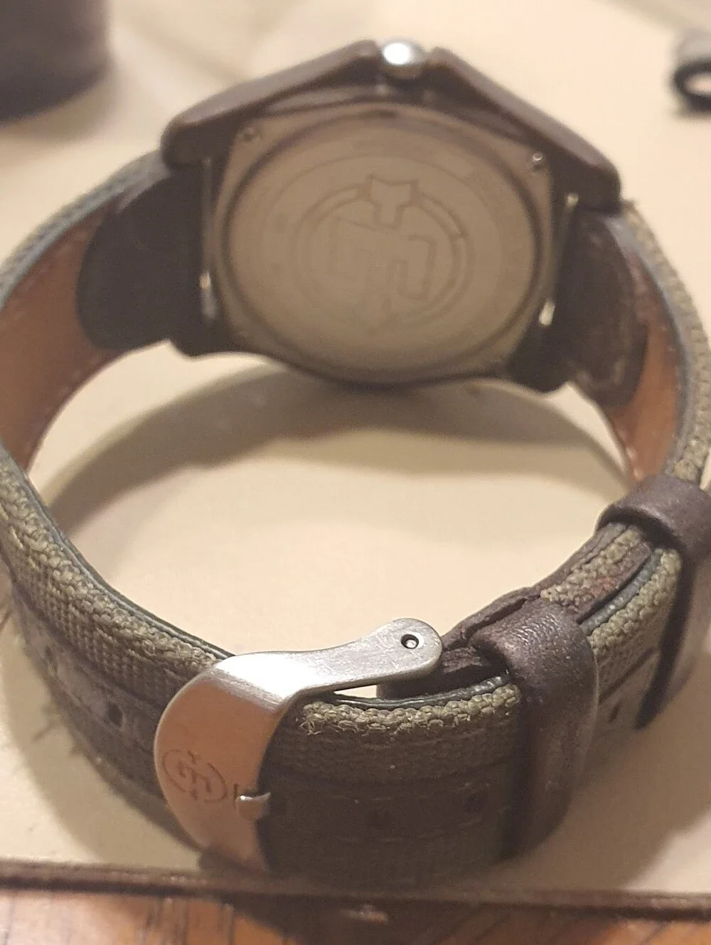 Timex Indiglo Expedition Camper Brown/Tan Nylon Men's Field Watch w/Date